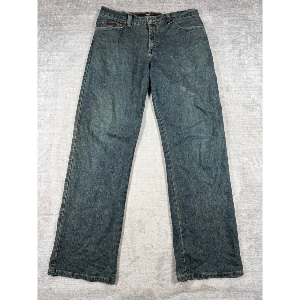 Point Zero Jeans Men 36 Blue Straight Leg Denim Vintage Y2K Relaxed Baggy Skater